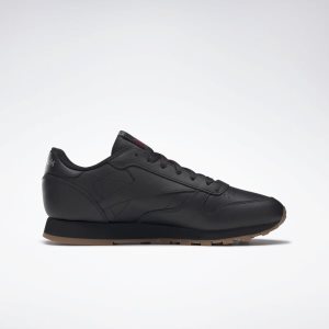 Adidasy Damskie Reebok Classic Leather Czarne PL 64CRLTK